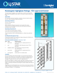Thumbnail of document Data Sheet - Rectangular Level Gauge Assembly, Weld-On